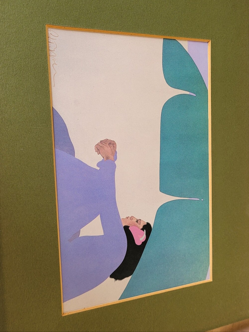 Pagge Hopper 1979 Banana Leaf Signed Print